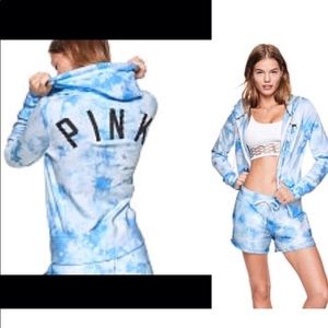 Tie Dye baby blue victoria secret set